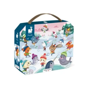 Puzzle bataille de boules de neige